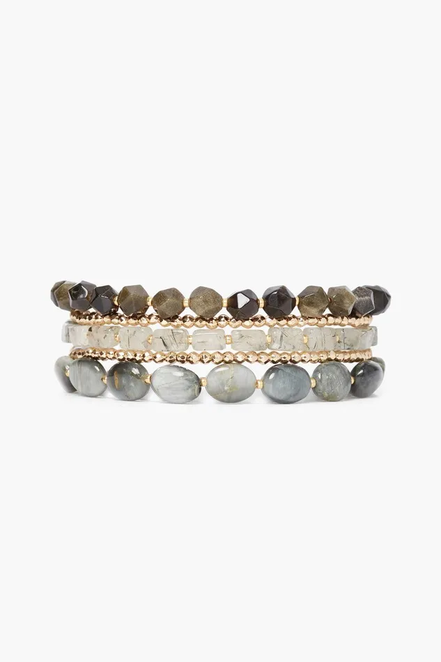 Kenai Naked Wrap Bracelet Black Mix Women Chan Luu Bracelets