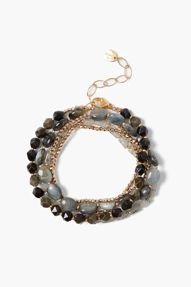 Kenai Naked Wrap Bracelet Black Mix Women Chan Luu Bracelets