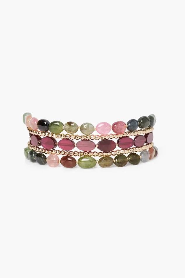 Kenai Naked Wrap Bracelet Tourmaline Mix Women Chan Luu Bracelets