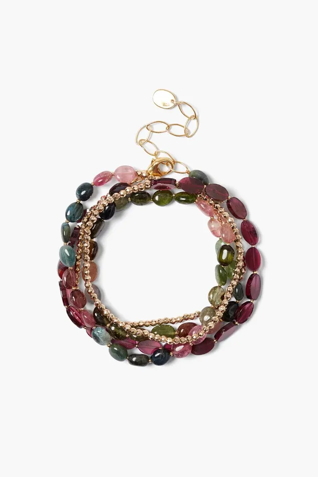 Kenai Naked Wrap Bracelet Tourmaline Mix Women Chan Luu Bracelets