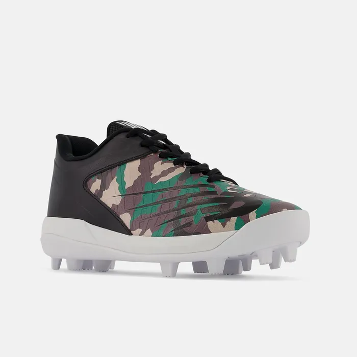 Kids 4040 V6 Rubber Molded Camo Black With Pebble And Bison New Balance Cleats