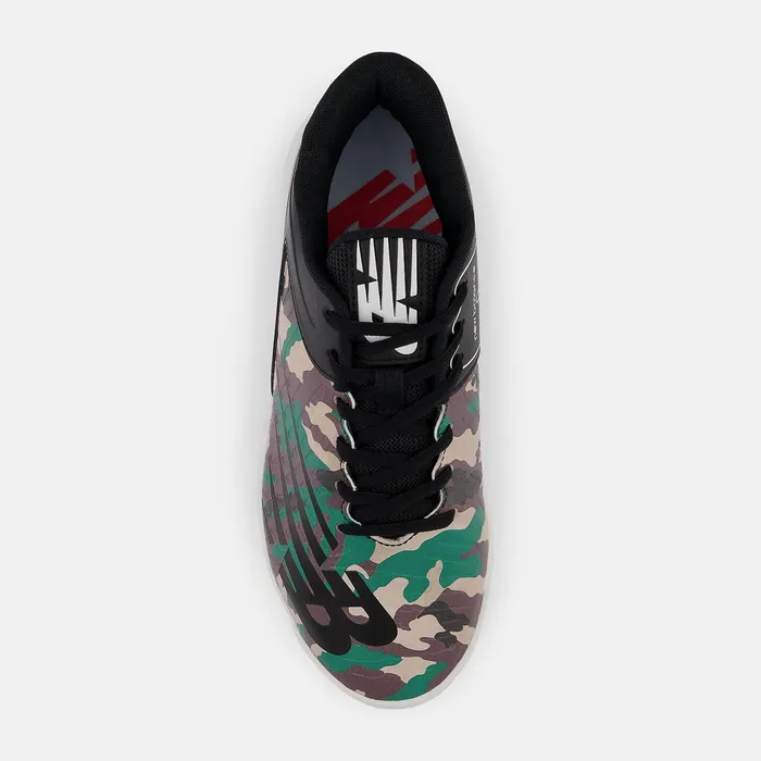 Kids 4040 V6 Rubber Molded Camo Black With Pebble And Bison New Balance Cleats