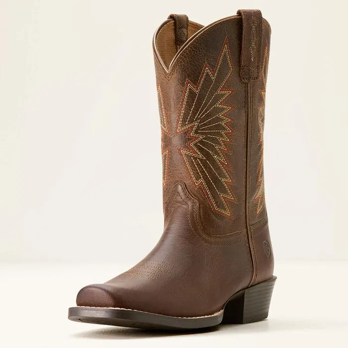 Kids Big Kids039 Footwear Ariat Decatur Western Boot Honey Bee