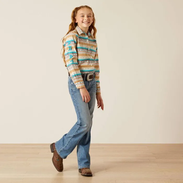 Kids Button Down Shirts Ariat Team Kirby Shirt Fallon Serape Print Kids Button Down Shirts Ariat Team Kirby Shirt Fallon Serape Print