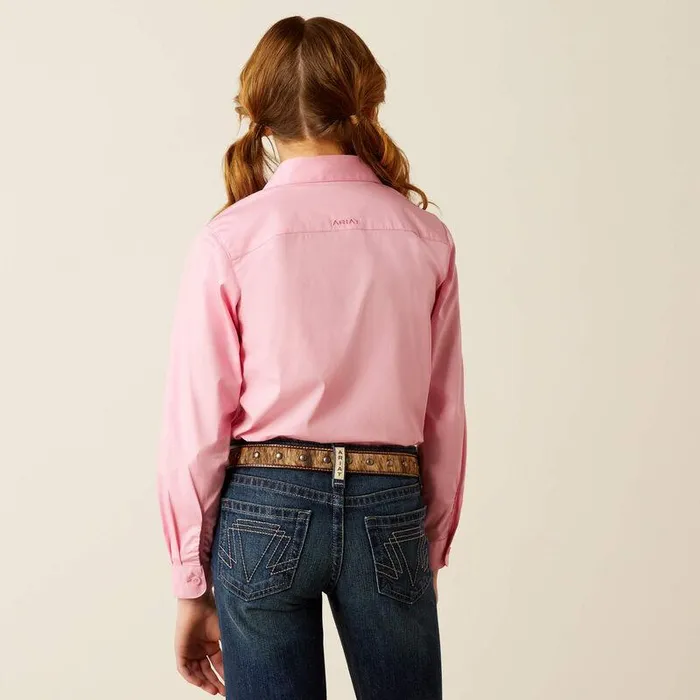 Kids Button Down Shirts Ariat Team Kirby Shirt Prism Pink Kids Button Down Shirts Ariat Team Kirby Shirt Prism Pink