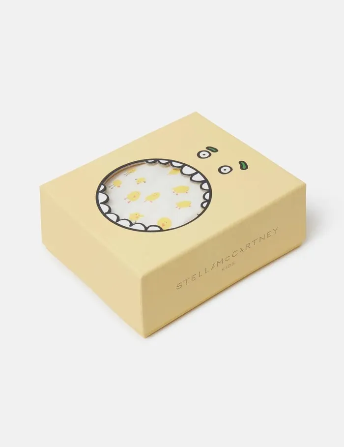 Kids Chick Pattern Baby Gift Set Yellow And White Stella McCartney Baby Boys Kids Chick Pattern Baby Gift Set Yellow And White Stella McCartney Baby Boys