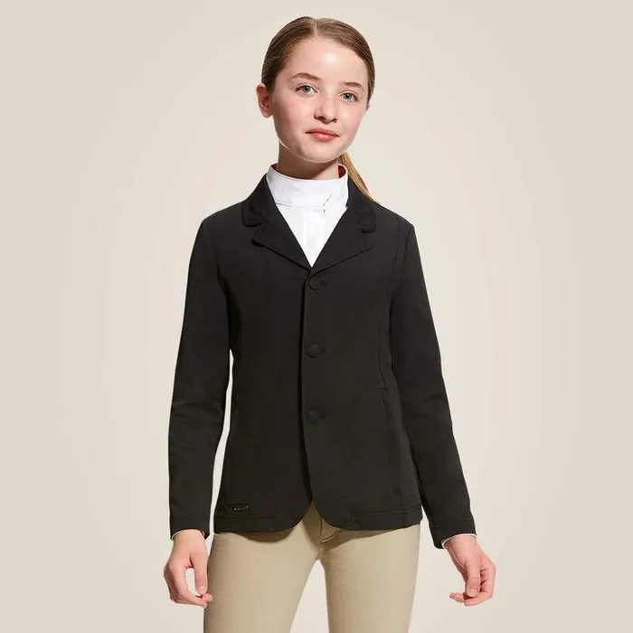 Kids English Riding Clothing Ariat Artico Show Coat Black