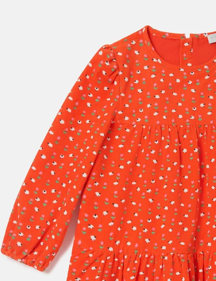 Kids Floral Pattern LongSleeve Dress Red Stella McCartney Dresses and Jumpsuits