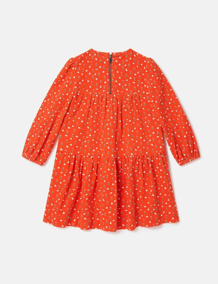 Kids Floral Pattern LongSleeve Dress Red Stella McCartney Dresses and Jumpsuits