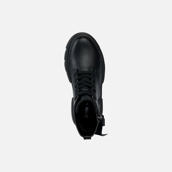 Kids Geox Ankle Boots JUNETTE G Combat Boots Black Junior Girl Geox Black