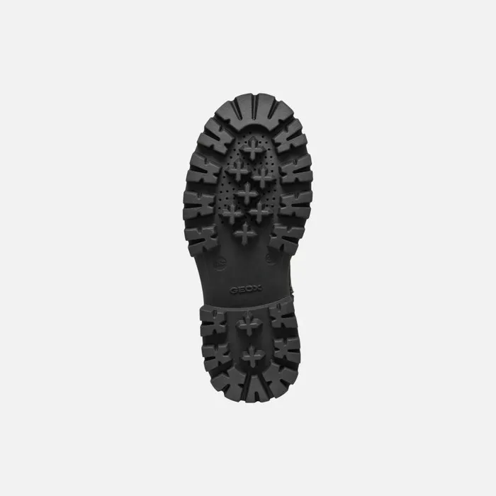 Kids Geox Ankle Boots MAQUINNENS GIRL Black Combat Boots Black
