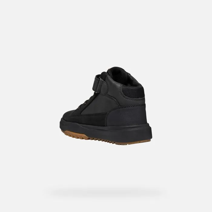 Kids Geox Boots BUNSHEE ABX BOY Black Waterproof Boots Black