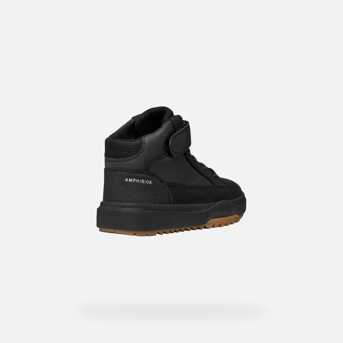 Kids Geox Boots BUNSHEE ABX BOY Black Waterproof Boots Black