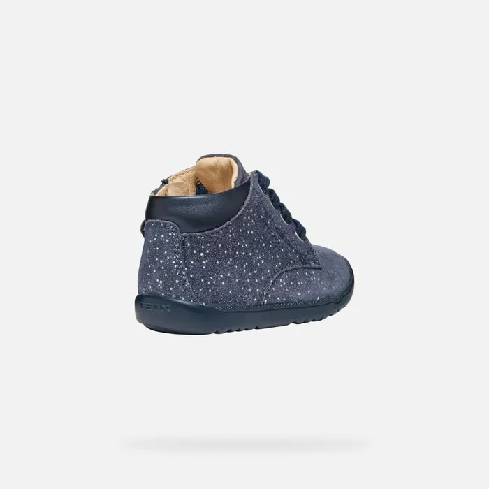Kids Geox First Steps MACCHIA BABY GIRL Avio Low Top Sneakers Avio