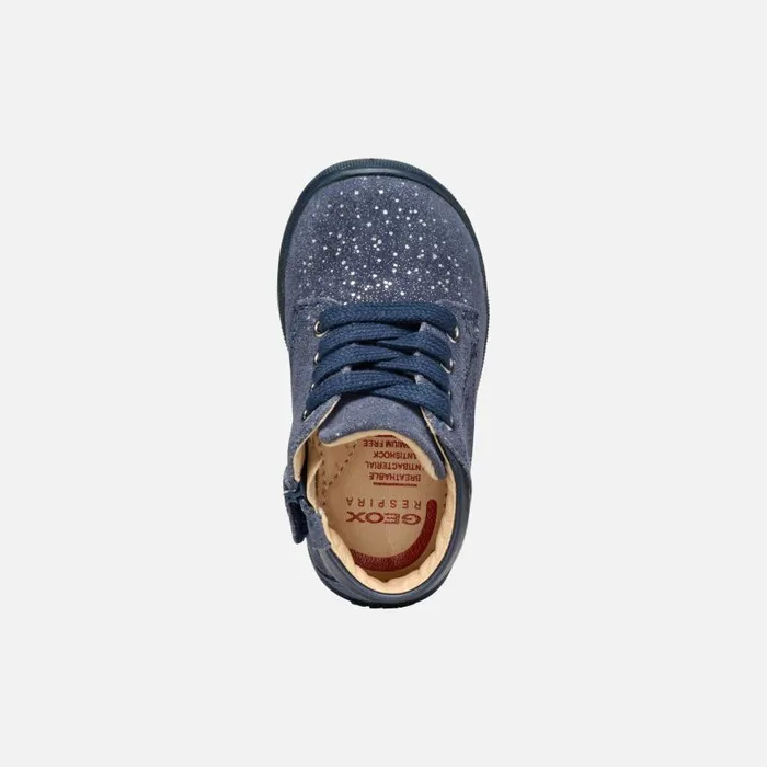 Kids Geox First Steps MACCHIA BABY GIRL Avio Low Top Sneakers Avio