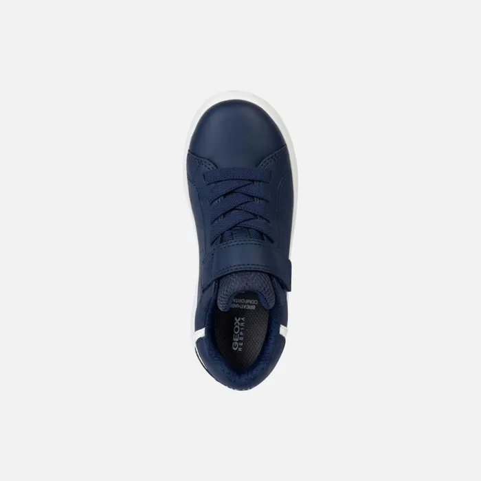 Kids Geox Sneakers ECLYPER Kids039s Navy Low Top Sneakers ESSENTIALS Navy