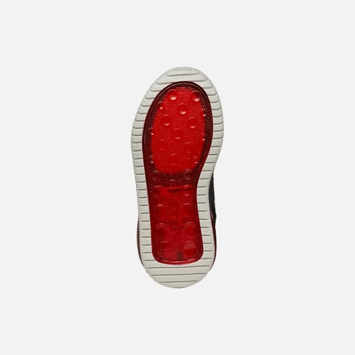 Kids Geox Sneakers INEK BOY BlackRed High Top Sneakers Blackred