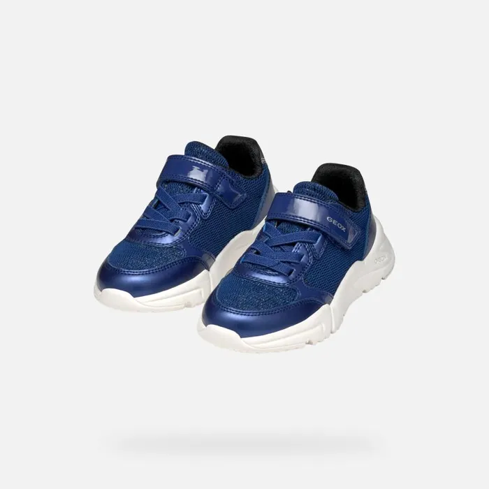 Kids Geox Sneakers LOFTUS JUNIOR Navy Low Top Sneakers Navy