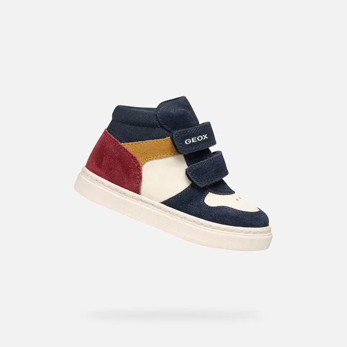 Kids Geox Sneakers NASHIK TODDLER BOY NavyLight Beige High Top Sneakers Navylight Beige Kids Geox Sneakers NASHIK TODDLER BOY NavyLight Beige High Top Sneakers Navylight Beige