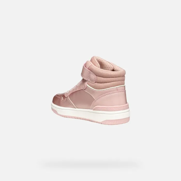 Kids Geox Sneakers WASHIBA JUNIOR Rose High Top Sneakers Rose