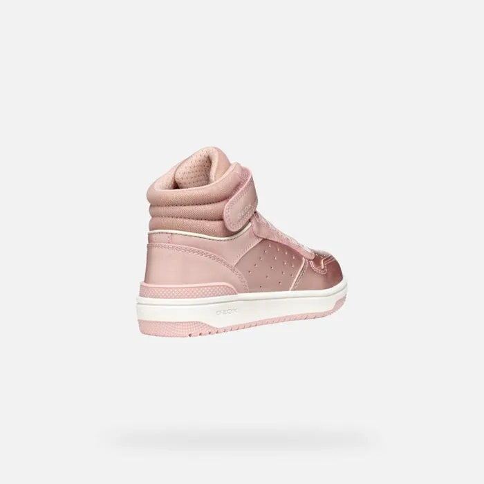 Kids Geox Sneakers WASHIBA JUNIOR Rose High Top Sneakers Rose