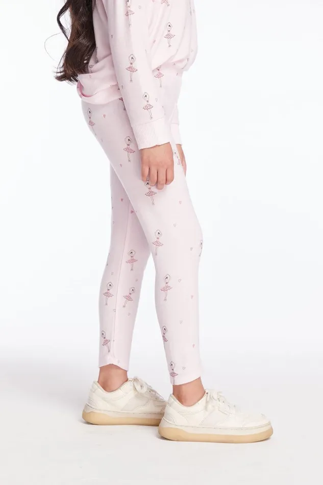 Kids Girls Chaser Brand Allover Ballerinas Girls Pants