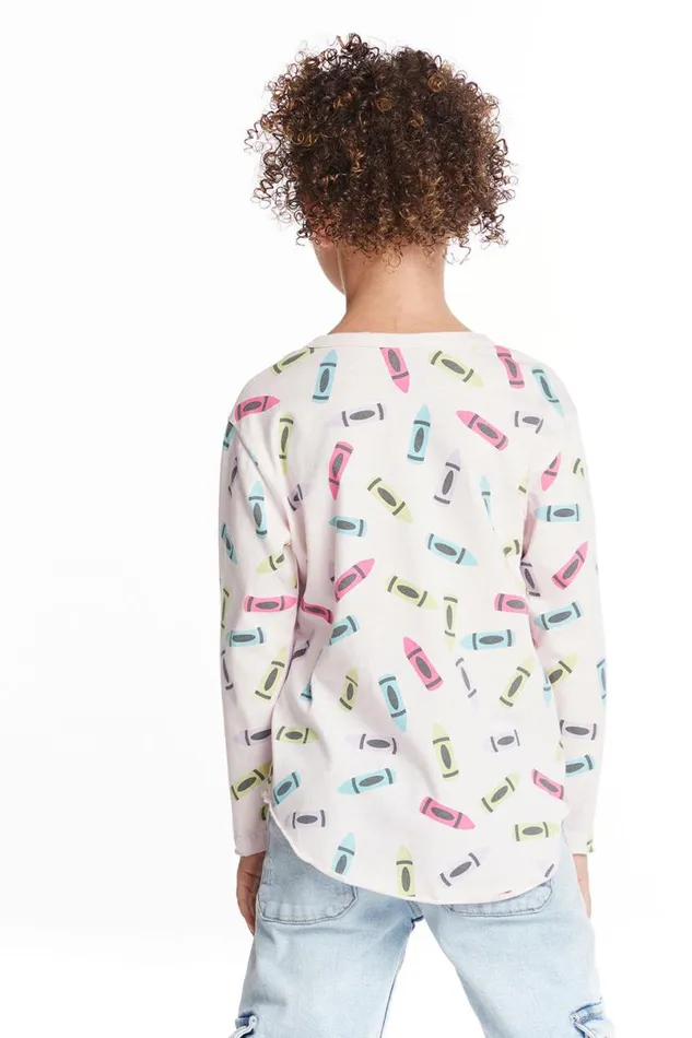 Kids Girls Chaser Brand Coloring Time Girls Long Sleeve
