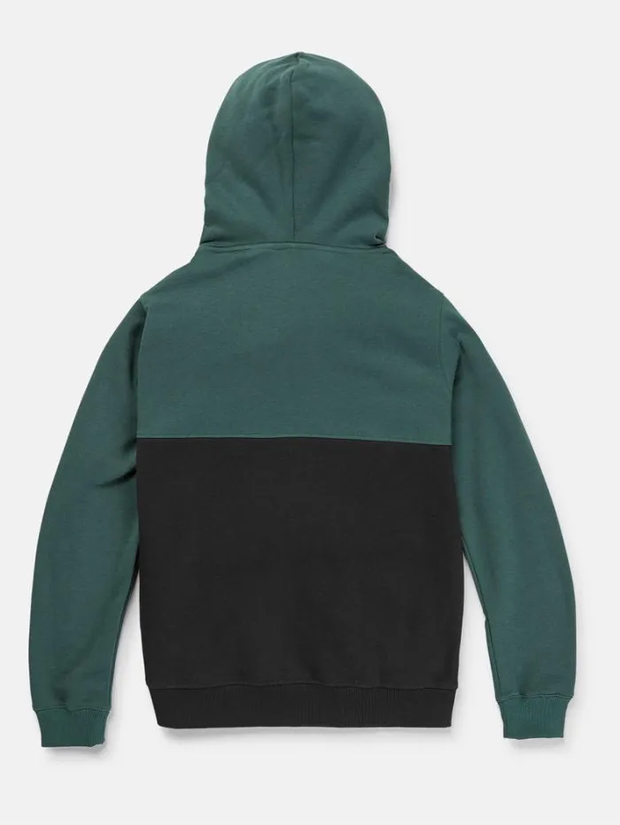Kids Hoodies and Sweatshirts Volcom Big Boys Divided Hoodie 8211 Ranger Green