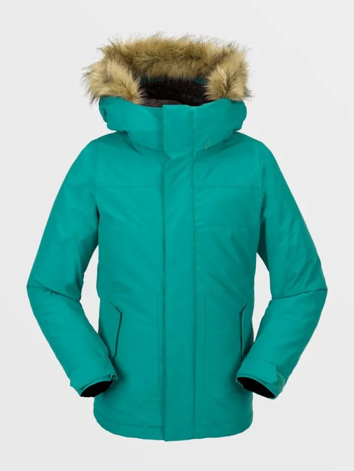 Kids Jackets Volcom So Minty Insulated Jacket 8211 Vibrant Green