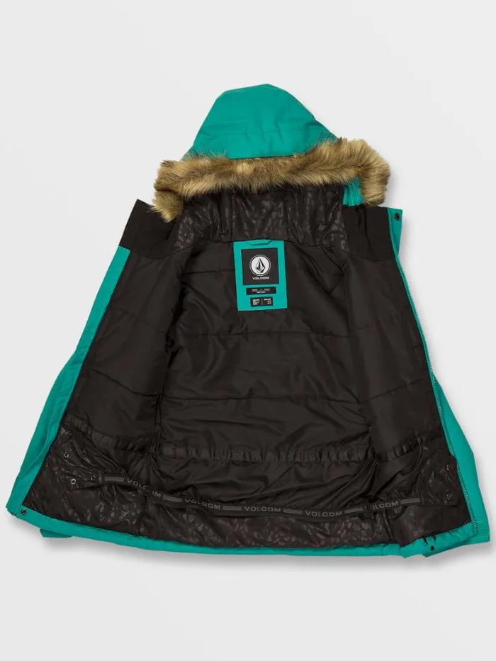 Kids Jackets Volcom So Minty Insulated Jacket 8211 Vibrant Green