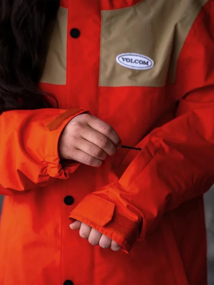 Kids Jackets Volcom Stone 91 Insulated Jacket 8211 Orange Shock