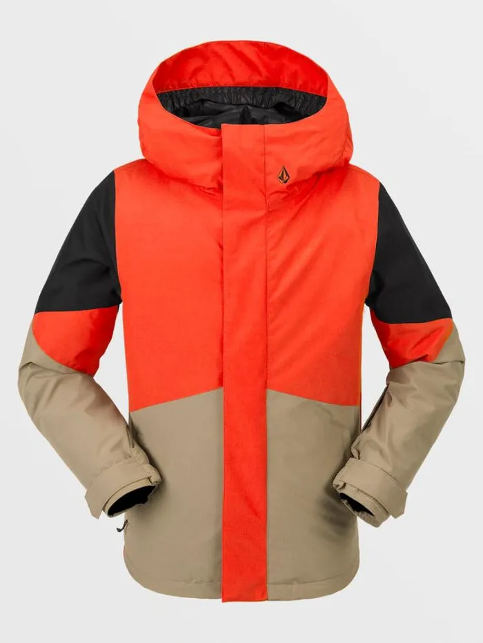 Kids Jackets Volcom Vernon Insulated Jacket 8211 Orange Shock