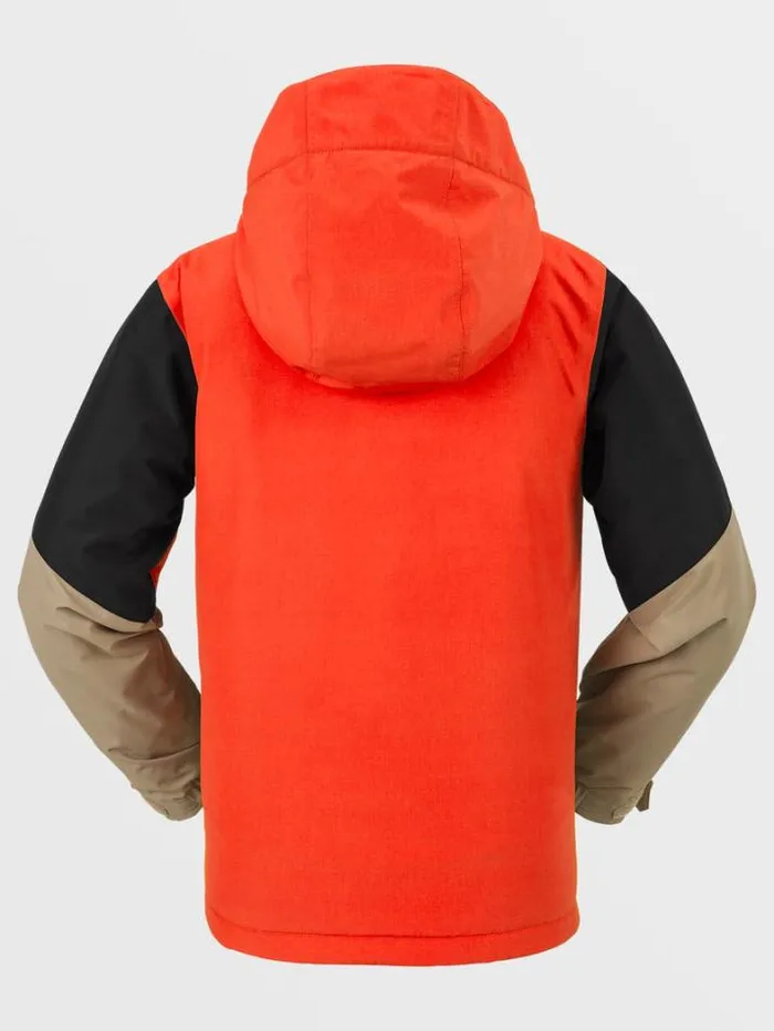 Kids Jackets Volcom Vernon Insulated Jacket 8211 Orange Shock