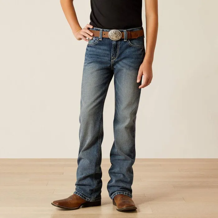 Kids Jeans Ariat B4 Relaxed Challenger Boot Cut Jeans Durango