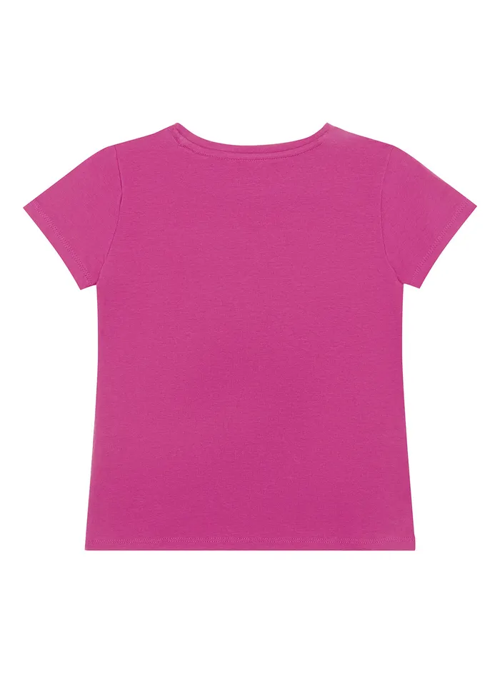 Kids Little Girl GUESS Purple Dragonfruit Logo Tshirt 27 Kids Little Girl GUESS Purple Dragonfruit Logo Tshirt 27