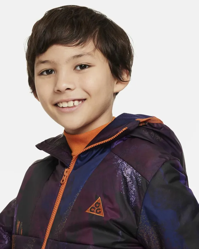Kids Nike All Clothing ACG StormFIT 034Rope De Dope034 Purple Cosmospurple Inkcampfire Orange