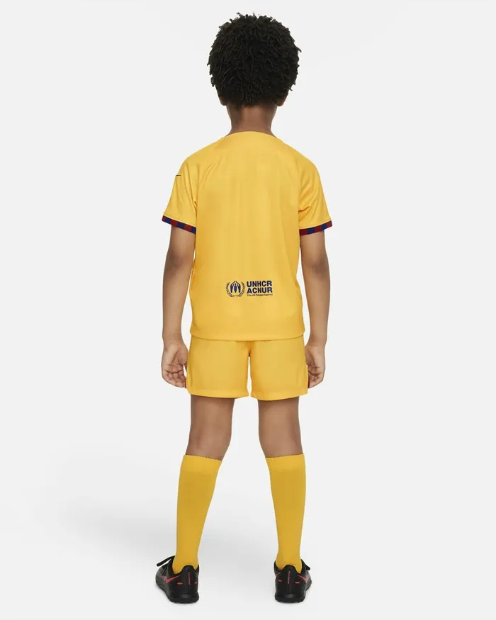 Kids Nike All Clothing FC Barcelona 202223 Fourth Amarillouniversity Reddeep Royal Blue