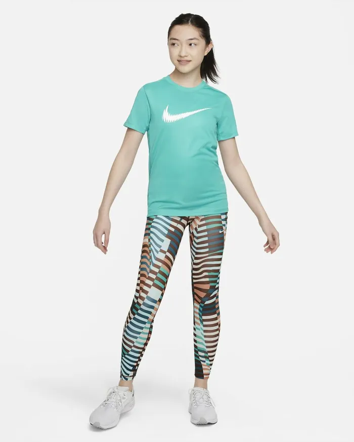 Kids Nike All Clothing Pro DriFIT Jade Iceclear Jade Iiwhite