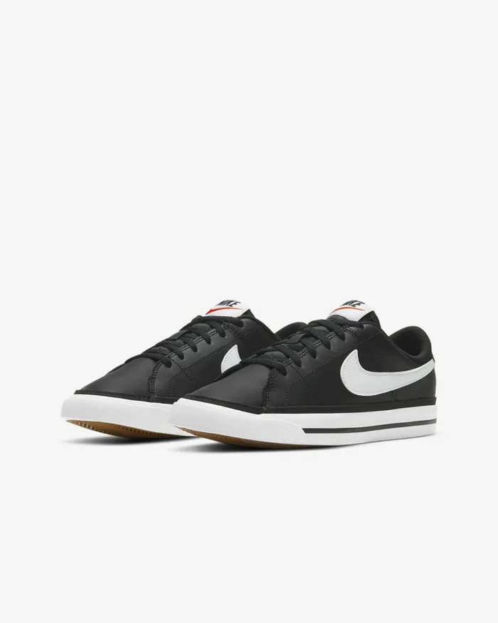Kids Nike All Shoes NikeCourt Legacy Blackgum Light Brownwhite