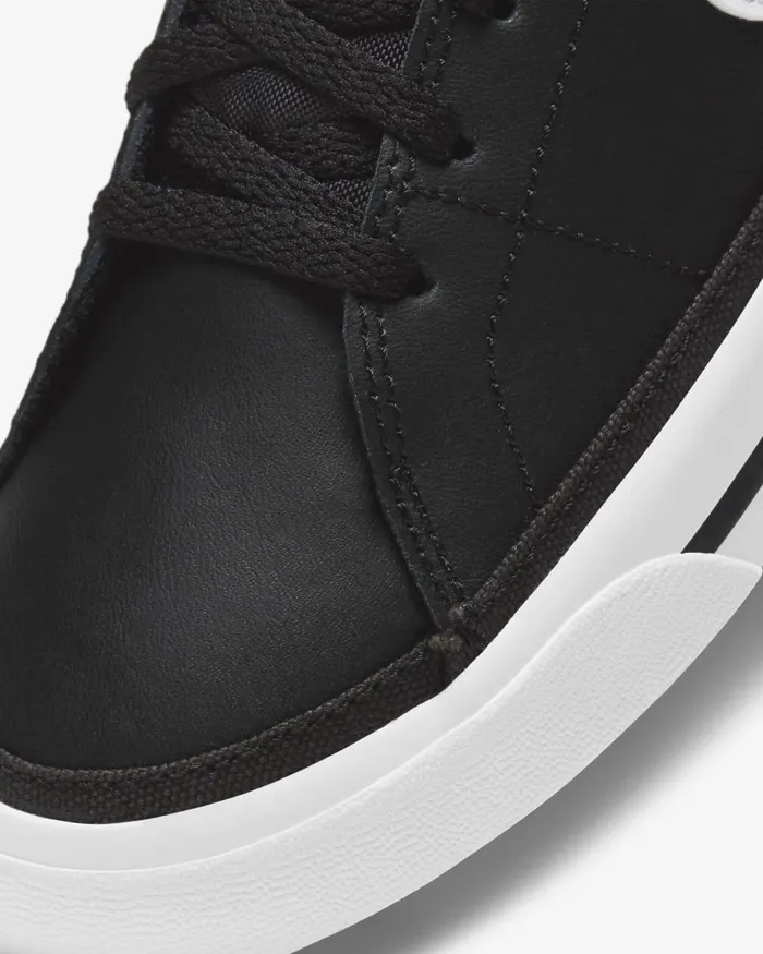 Kids Nike All Shoes NikeCourt Legacy Blackgum Light Brownwhite