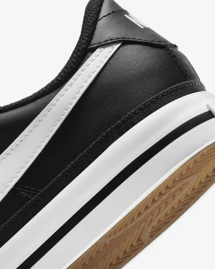 Kids Nike All Shoes NikeCourt Legacy Blackgum Light Brownwhite