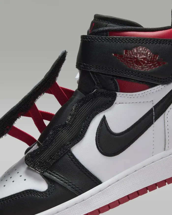 Kids Nike Jordan Air Jordan 1 Hi FlyEase Whitegym Redwhiteblack