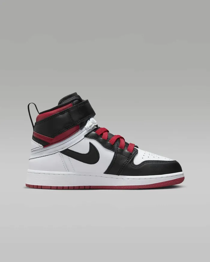 Kids Nike Jordan Air Jordan 1 Hi FlyEase Whitegym Redwhiteblack