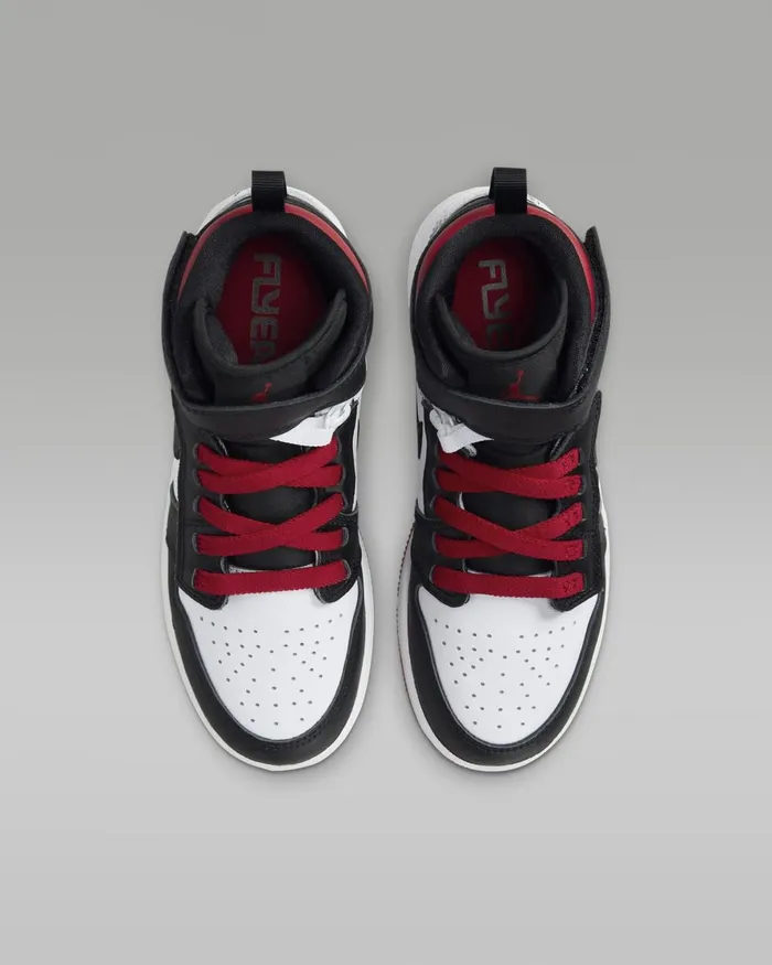 Kids Nike Jordan Air Jordan 1 Hi FlyEase Whitegym Redwhiteblack