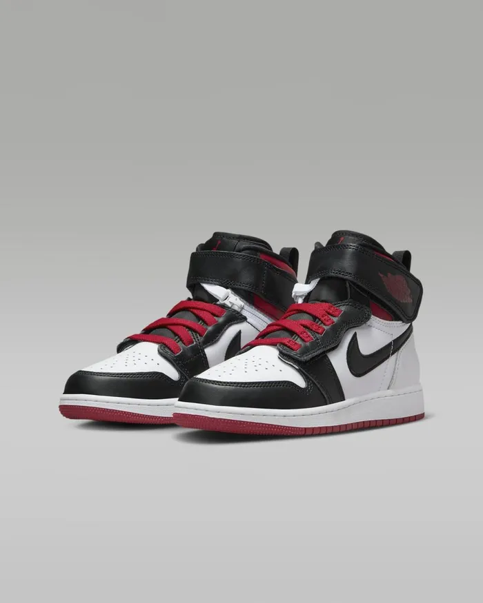 Kids Nike Jordan Air Jordan 1 Hi FlyEase Whitegym Redwhiteblack