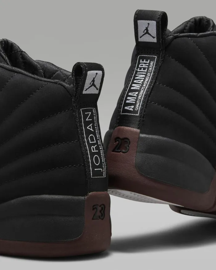 Kids Nike Jordan Jordan 12 X A Ma Manire Blackburgundy Crushblack