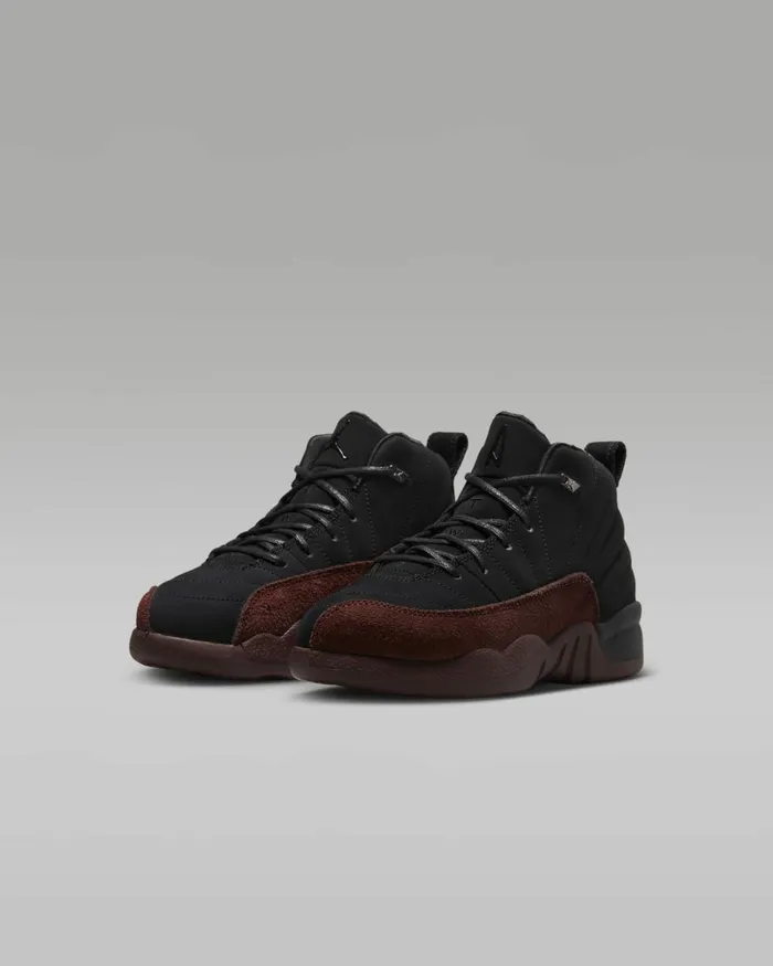 Kids Nike Jordan Jordan 12 X A Ma Manire Blackburgundy Crushblack