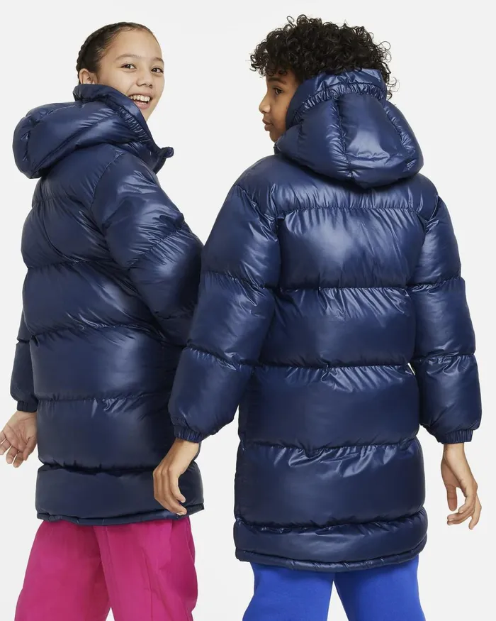 Kids Nike Older Kids 7 8211 15 Years Sportswear Heavyweight Synthetic Fill EasyOn Midnight Navyobsidianobsidian