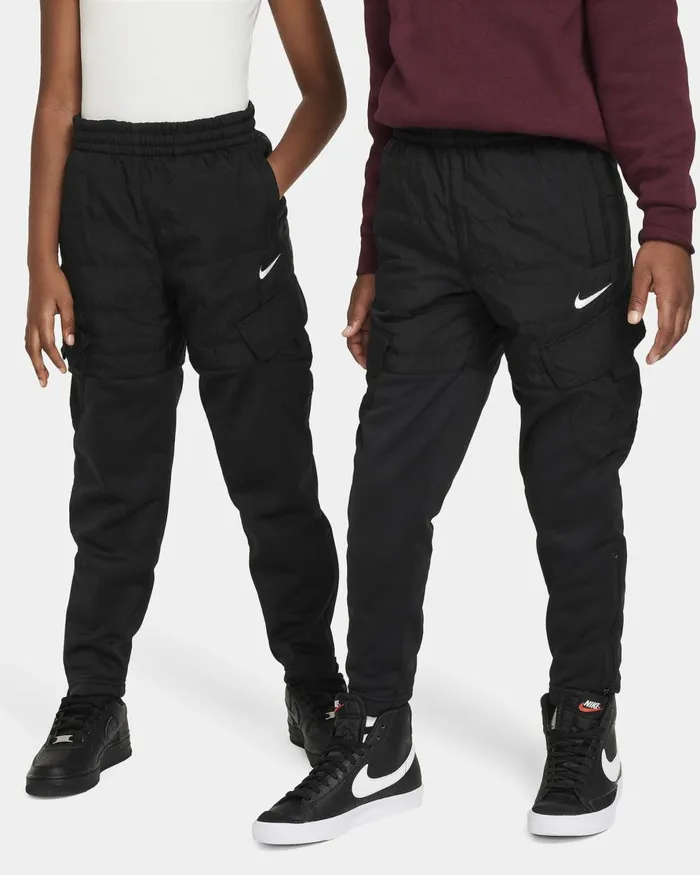 Kids Nike Trousers And Leggings ThermaFIT Repel Outdoor Play Black