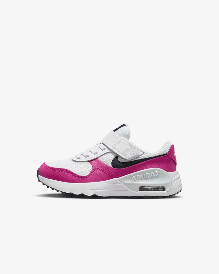 Kids Nike Younger Kids 3 8211 7 Years Air Max SYSTM Whitefierce Pinkpure Platinumobsidian